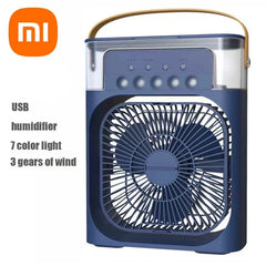 Xiaomi 3-in-1 Portable Fan & Air Cooler with LED Night Light - Adjustable for Home & Office Us