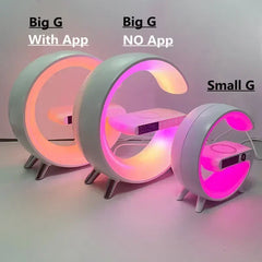 Wireless Charging Station with Bluetooth 5.0 Speaker, RGB Lights & Alarm Clock - YanaChi Store