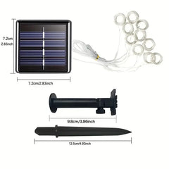 Waterproof Solar Curtain Fairy Lights – Perfect for Weddings, Parties & Outdoor Decor - YanaChi Store