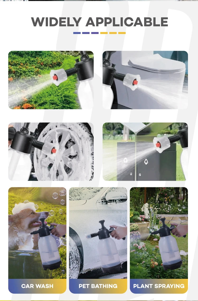 3-in-1 Versatile Sprayer: 2L Hand Pump for Garden, Lawn & Car Detailing - YanaChi Store
