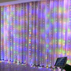 Waterproof Solar Curtain Fairy Lights – Perfect for Weddings, Parties & Outdoor Decor - YanaChi Store