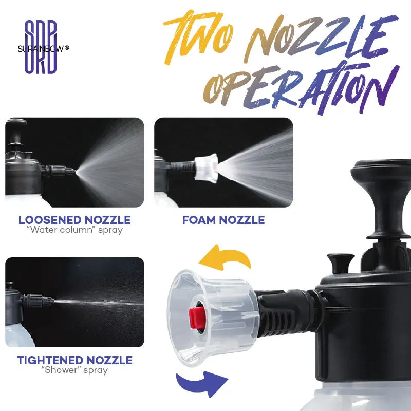 3-in-1 Versatile Sprayer: 2L Hand Pump for Garden, Lawn & Car Detailing - YanaChi Store