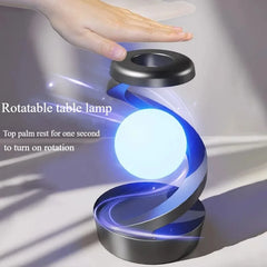 LED Moon Mood Lamp – Suspended Rotating RGB Light with Wireless Charging - YanaChi Store