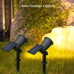 Solar-Powered Spotlights – 9 LEDs, IP65 Waterproof, Perfect for Driveways and Lawns - YanaChi Store