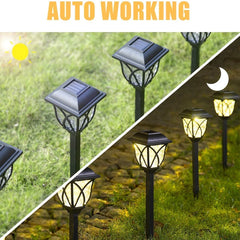 Waterproof Solar Pathway Lights – 2-Pack, LED, IP44 Rated for Outdoor Use - YanaChi Store