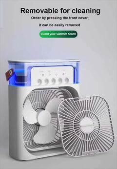 Xiaomi 3-in-1 Portable Fan & Air Cooler with LED Night Light - Adjustable for Home & Office Us