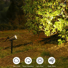 Solar-Powered Spotlights – 9 LEDs, IP65 Waterproof, Perfect for Driveways and Lawns - YanaChi Store