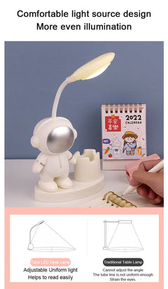 Creative Kids' Astronaut Table Lamp – Adjustable Color With A Practical Design - YanaChi Store