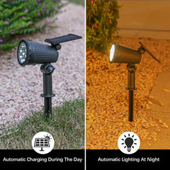 Solar-Powered Spotlights – 9 LEDs, IP65 Waterproof, Perfect for Driveways and Lawns - YanaChi Store