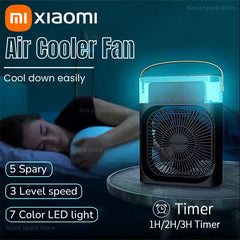 Xiaomi 3-in-1 Portable Fan & Air Cooler with LED Night Light - Adjustable for Home & Office Us