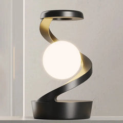 LED Moon Mood Lamp – Suspended Rotating RGB Light with Wireless Charging - YanaChi Store
