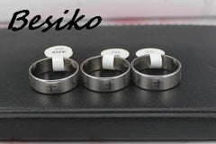 Stainless Steel Spanish Bible Cross Ring – 8mm Christian Jewelry - YanaChi Store