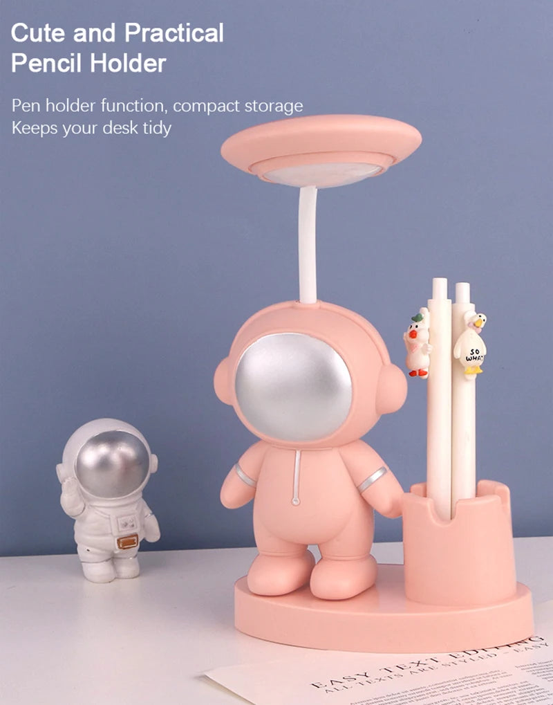 Creative Kids' Astronaut Table Lamp – Adjustable Color With A Practical Design - YanaChi Store
