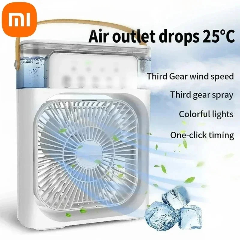 Xiaomi 3-in-1 Portable Fan & Air Cooler with LED Night Light - Adjustable for Home & Office Us