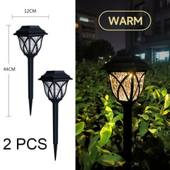 Waterproof Solar Pathway Lights – 2-Pack, LED, IP44 Rated for Outdoor Use - YanaChi Store