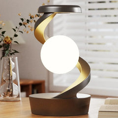 LED Moon Mood Lamp – Suspended Rotating RGB Light with Wireless Charging - YanaChi Store