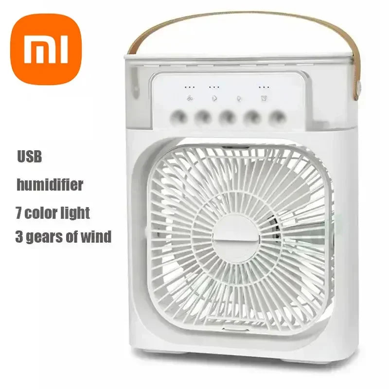 Xiaomi 3-in-1 Portable Fan & Air Cooler with LED Night Light - Adjustable for Home & Office Us