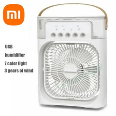 Xiaomi 3-in-1 Portable Fan & Air Cooler with LED Night Light - Adjustable for Home & Office Us