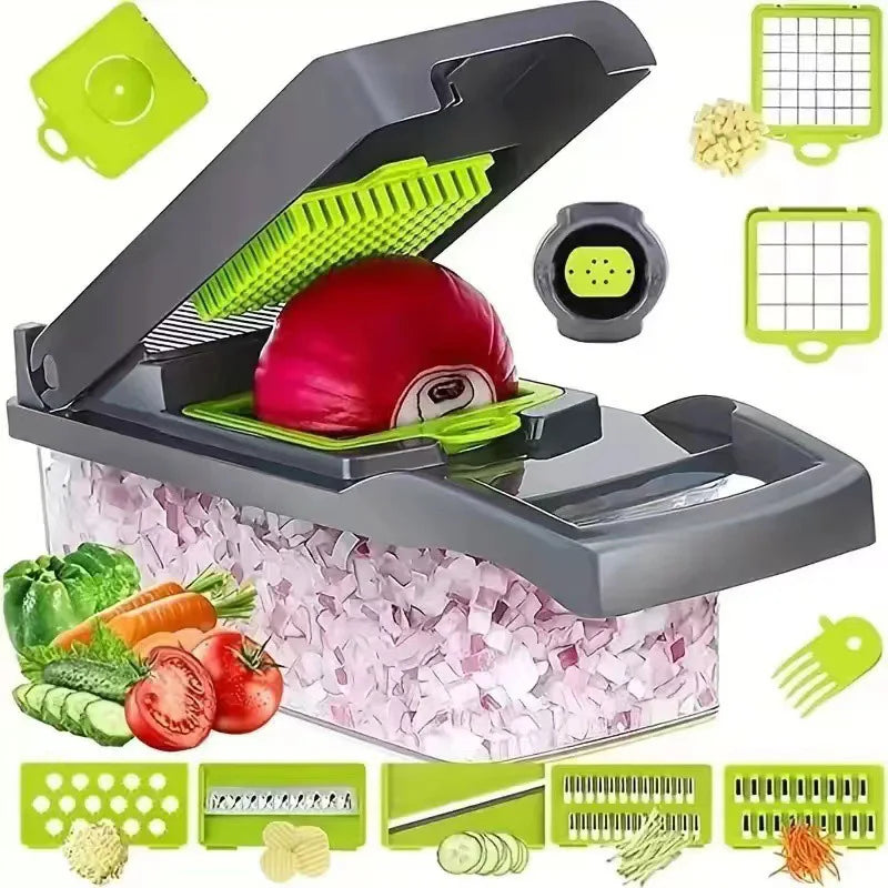 16PCS Multifunctional Fruit & Vegetable Chopper and Grater – Kitchen Tool - YanaChi Store