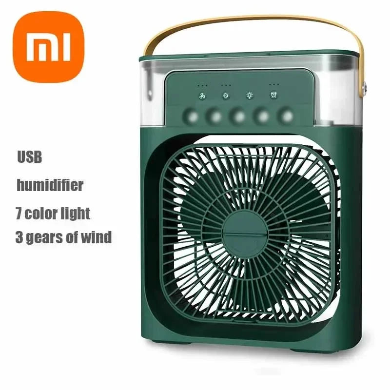 Xiaomi 3-in-1 Portable Fan & Air Cooler with LED Night Light - Adjustable for Home & Office Us
