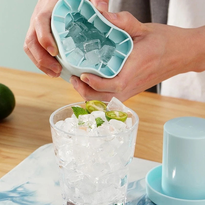 Silicone Ice Cube Mold - Compact, Quick Freeze, and Multi-Functional - YanaChi Store