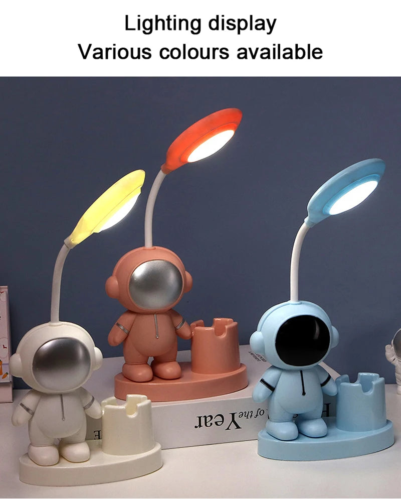 Creative Kids' Astronaut Table Lamp – Adjustable Color With A Practical Design - YanaChi Store