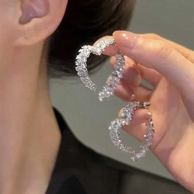 Luxury Wheat Leaf Zircon Drop Earrings – Romantic Jewelry for Women & Girls - YanaChi Store