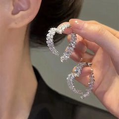 Luxury Wheat Leaf Zircon Drop Earrings – Romantic Jewelry for Women & Girls - YanaChi Store