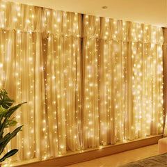 Waterproof Solar Curtain Fairy Lights – Perfect for Weddings, Parties & Outdoor Decor - YanaChi Store