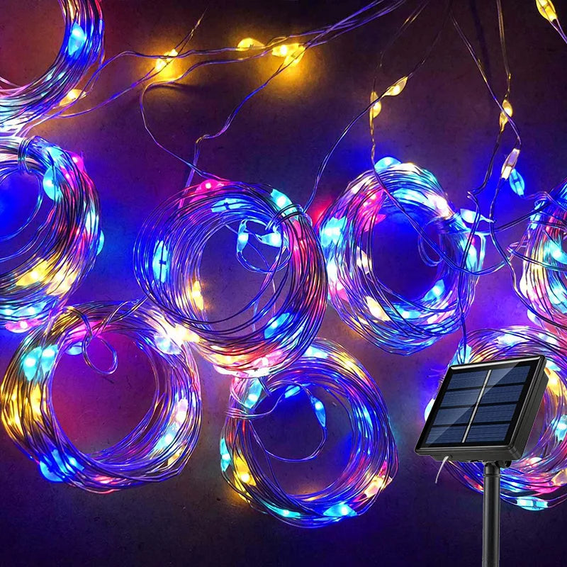 Waterproof Solar Curtain Fairy Lights – Perfect for Weddings, Parties & Outdoor Decor - YanaChi Store