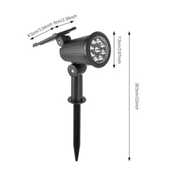 Solar-Powered Spotlights – 9 LEDs, IP65 Waterproof, Perfect for Driveways and Lawns - YanaChi Store