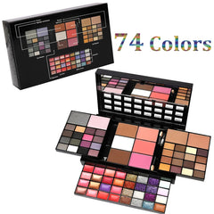 74-Color Professional Makeup Set – Lip Gloss, Eyeshadow, Blush & Highlight - YanaChi Store