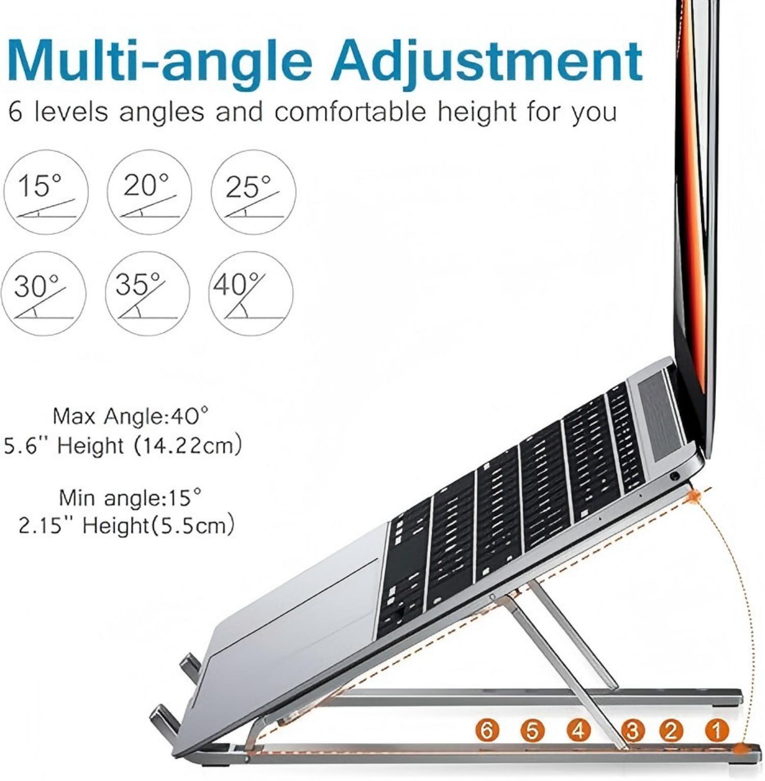 Multi-Angle Adjustable Laptop & Tablet Stand – Compact, Portable, and Ergonomic - YanaChi Store