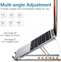 Multi-Angle Adjustable Laptop & Tablet Stand – Compact, Portable, and Ergonomic - YanaChi Store
