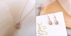 Elegant Crystal Water Drop Pendant Necklace - Affordable Jewelry Gift for Her - YanaChi Store