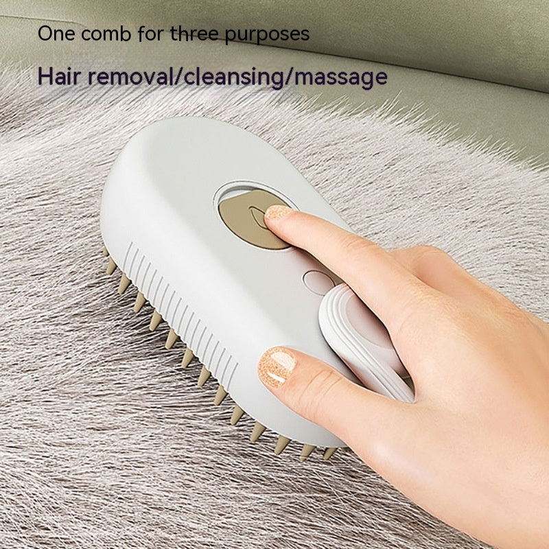 3-in-1 Electric Pet Grooming Brush - Steam, Massage, and Hair Removal - YanaChi Store