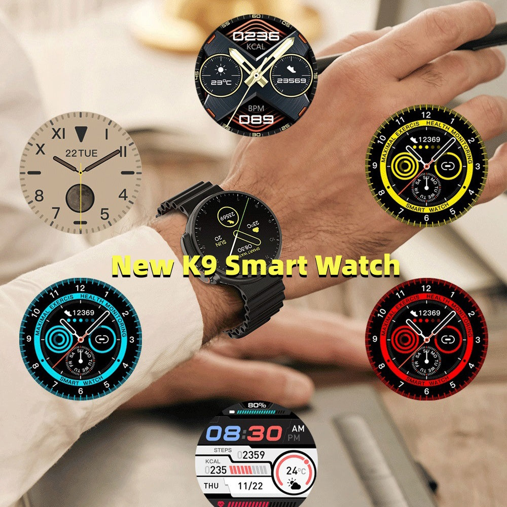 K9 Smart Watch with Wireless Charging & NFC Functionality - YanaChi Store