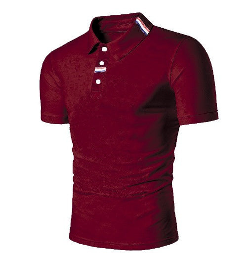 Men’s British Style Solid Color Polo Shirt – Timeless Comfort for Daily Wear - YanaChi Store