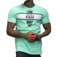 Men's Casual 3D Digital Printed Round Neck Short Sleeved Shirt - YanaChi Store