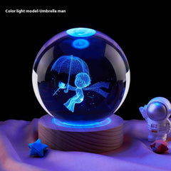 Elegant USB Crystal Night Lamp – Multiple Colors & Designs - YanaChi Store