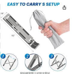 Multi-Angle Adjustable Laptop & Tablet Stand – Compact, Portable, and Ergonomic - YanaChi Store