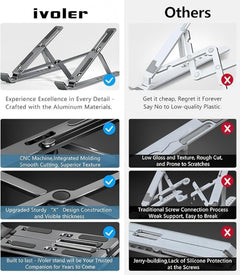 Multi-Angle Adjustable Laptop & Tablet Stand – Compact, Portable, and Ergonomic - YanaChi Store