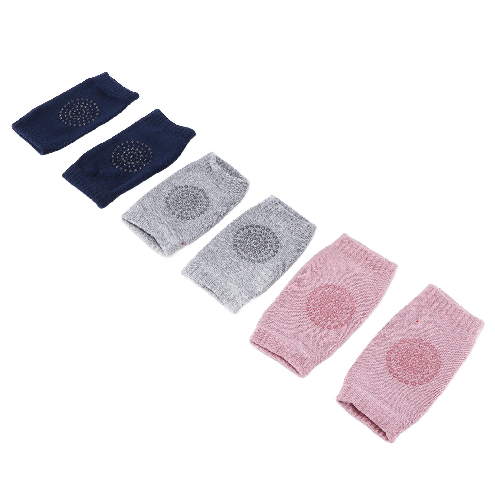 3 Pairs Baby Knee Pads – Combed Cotton Anti-Slip Protectors for Crawling Infants (6-24 Months) - YanaChi Store