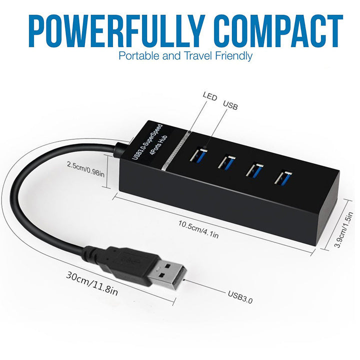 4 In 1 2.0 3.0 USB HUB Splitter High Speed Multi Splitter USB Adapter Expander Cable For Desktop PC Laptop Adapter USB HUB - YanaChi Store