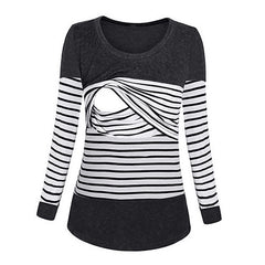 Maternity Shirt long-Sleeve Shirt – Perfect Blend of Style and Comfort - YanaChi Store