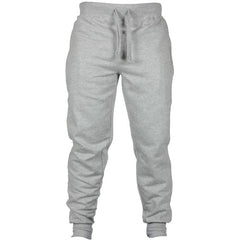 Men's Solid Color Drawstring Fleece Casual Pants – Full-Length Pencil Style - YanaChi Store