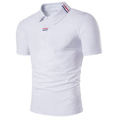 Men’s British Style Solid Color Polo Shirt – Timeless Comfort for Daily Wear - YanaChi Store