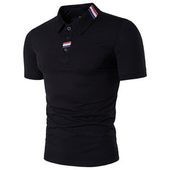 Men’s British Style Solid Color Polo Shirt – Timeless Comfort for Daily Wear - YanaChi Store