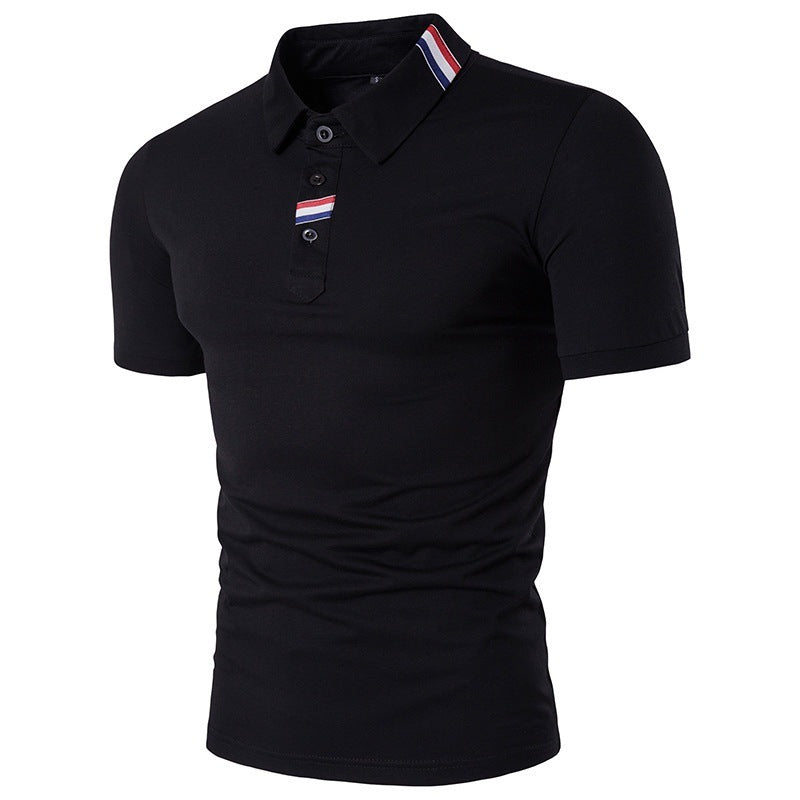 Men’s British Style Solid Color Polo Shirt – Timeless Comfort for Daily Wear - YanaChi Store