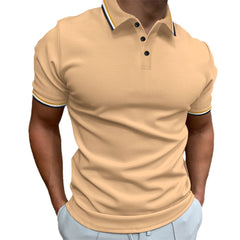 Men's Slim Fit Striped Short-Sleeve Shirt – Perfect Blend of Style and Comfort - YanaChi Store